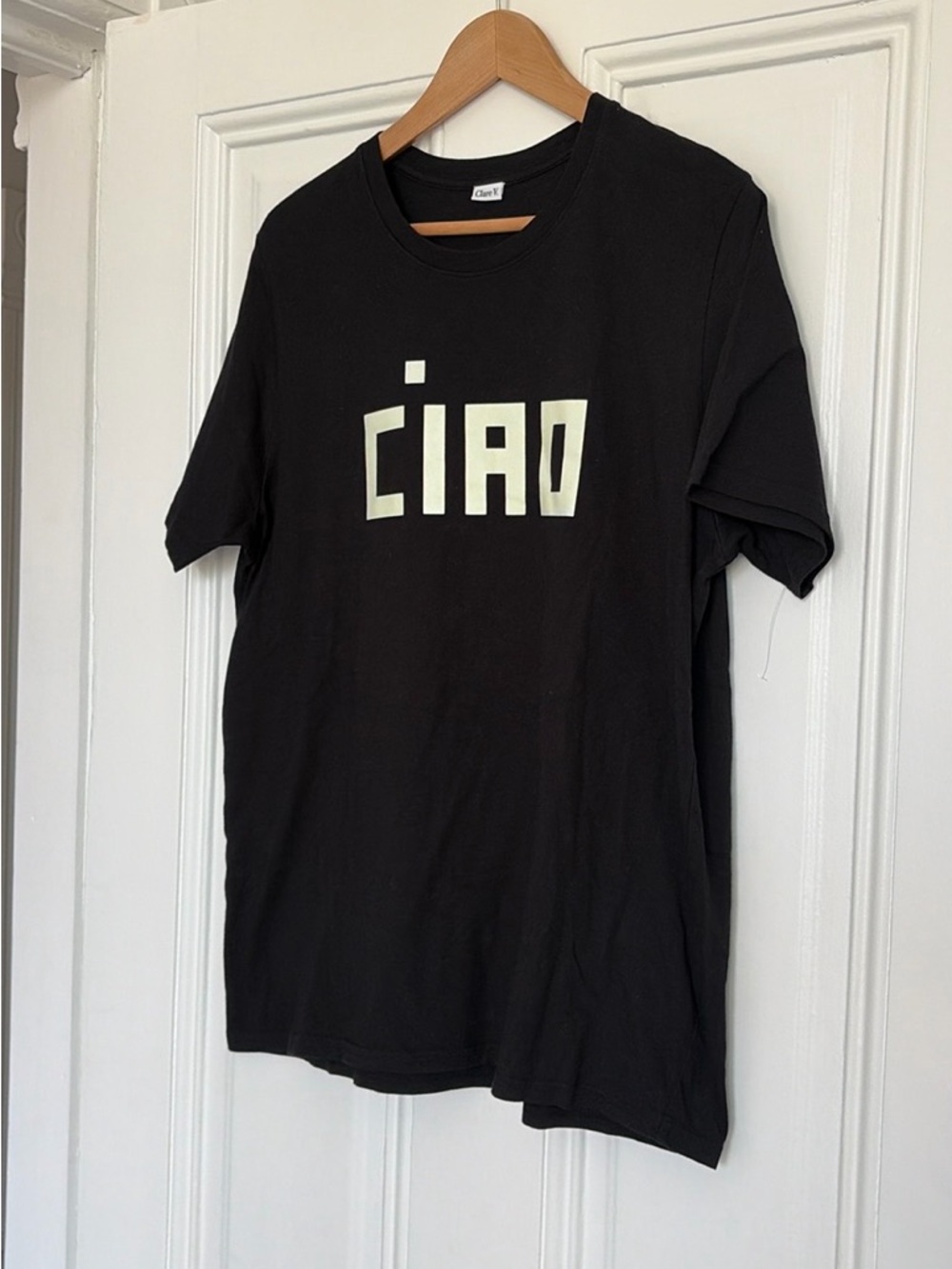 Black 'CIAO' Graphic Crewneck Tee - Picture 7 of 7